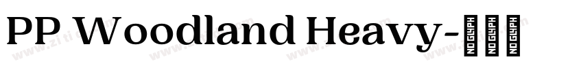 PP Woodland Heavy字体转换